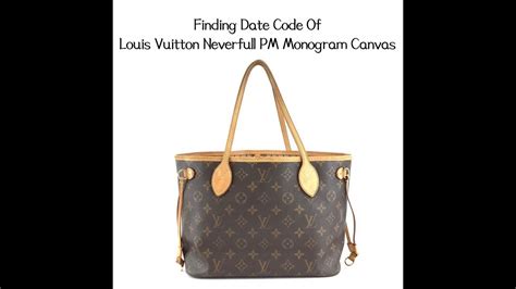 where is the date stamp on louis vuitton neverfull|Louis Vuitton Neverfull code.